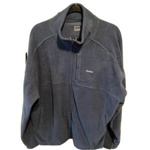Reebok Navy Blue Fleece Zip Up Men’s Jacket Xl Long Sleeve